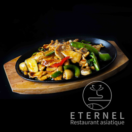 Poulet plaque chauffante
